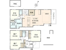 【東京都/杉並区成田東】杉並区成田東2期　2号棟 間取り図