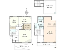 【東京都/練馬区西大泉】練馬区西大泉5丁目　新築戸建 間取り図