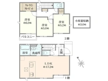 【東京都/三鷹市北野】三鷹市北野1丁目　3号棟 間取り図