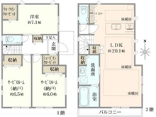 【東京都/武蔵野市境南町】武蔵野市境南町一丁目新築戸建C号棟/全5棟 間取り図