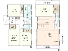 【東京都/武蔵野市境南町】武蔵野市境南町一丁目新築戸建E号棟/全5棟 間取り図