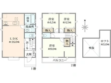 【東京都/三鷹市北野】三鷹市北野三丁目新築戸建　F号棟/全16棟 間取り図