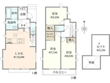 【東京都/三鷹市北野】三鷹市北野三丁目新築戸建　H号棟/全16棟 間取り図