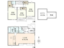 【東京都/三鷹市北野】三鷹市北野三丁目新築戸建　I号棟/全16棟 間取り図