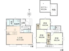 【東京都/三鷹市北野】三鷹市北野三丁目新築戸建　K号棟/全16棟 間取り図