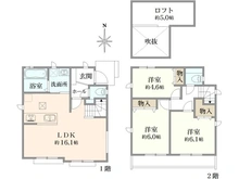 【東京都/三鷹市北野】三鷹市北野三丁目新築戸建　L号棟/全16棟 間取り図