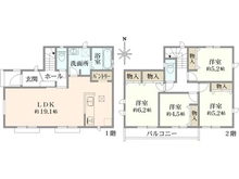 【東京都/三鷹市北野】三鷹市北野三丁目新築戸建　O号棟/全16棟 間取り図