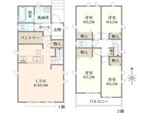【東京都/三鷹市北野】三鷹市北野三丁目新築戸建　P号棟/全16棟 間取り図