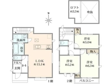 【東京都/西東京市泉町】 西東京市泉町1丁目　新築戸建B号棟/全2号棟 間取り図