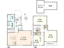 【東京都/西東京市東町】西東京市東町5丁目　新築戸建A号棟/全2棟 間取り図