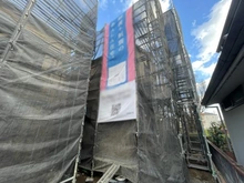 【東京都/武蔵野市八幡町】武蔵野市八幡町一丁目新築戸建　3号棟/全3棟 建築中の外観：写真奥の棟が3号棟です。（全3棟）