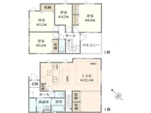 【東京都/西東京市西原町】西東京市西原町4丁目1号棟 間取り図