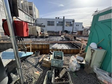 【東京都/練馬区関町北】練馬区関町北4丁目　新築戸建て　3号棟 建築中の外観：全３区画　３区画(奥側)