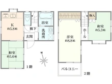 【東京都/三鷹市大沢】三鷹市大沢五丁目 中古戸建 間取り図