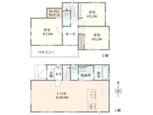【東京都/西東京市南町】西東京市南町6丁目　新築戸建　1号棟/全16棟 間取り図