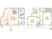 【東京都/杉並区松ノ木】杉並区松ノ木二丁目新築戸建 間取り図