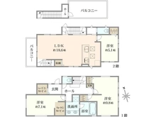 【東京都/杉並区宮前】杉並区宮前五丁目新築戸建 2号棟/全2棟 間取り図