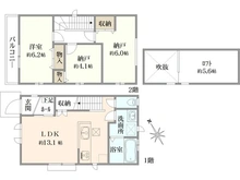 【東京都/西東京市向台町】西東京市向台町6丁目　新築戸建て　B号棟　全2棟 間取り図