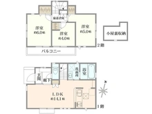 【東京都/西東京市向台町】西東京市向台町一丁目　新築戸建　2号棟 間取り図