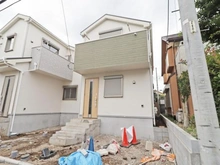 【東京都/西東京市ひばりが丘北】西東京市ひばりが丘北4丁目　2号棟/全2号棟 建築中の外観：全2棟/右側