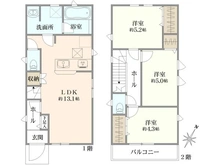 【東京都/西東京市ひばりが丘北】西東京市ひばりが丘北4丁目　2号棟/全2号棟 間取り図
