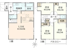 【東京都/西東京市泉町】西東京市泉町一丁目　新築戸建 間取り図