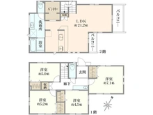 【東京都/練馬区立野町】練馬区立野町　新築戸建　1号棟/全2棟 間取り図