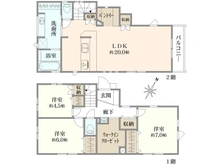 【東京都/練馬区立野町】練馬区立野町　新築戸建　2号棟/全2棟 間取り図