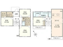 【東京都/武蔵野市吉祥寺北町】武蔵野市吉祥寺北町一丁目　新築戸建 間取り図