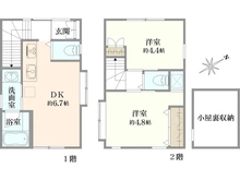 【東京都/杉並区阿佐谷南】杉並区阿佐ヶ谷南2丁目　中古戸建て 間取り図