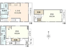 【東京都/三鷹市上連雀】三鷹市上連雀6丁目　中古戸建 間取り図