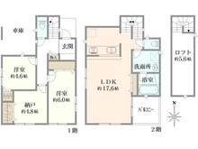 【東京都/西東京市泉町】西東京市泉町二丁目　新築戸建　A号棟/全4号棟 間取り図