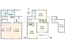 【東京都/西東京市泉町】西東京市泉町二丁目　新築戸建　D号棟/全4号棟 間取り図