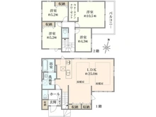 【東京都/西東京市保谷町】西東京市保谷町5丁目　新築戸建 間取り図