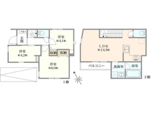 【東京都/練馬区北町】練馬区北町5丁目　新築戸建て 間取り図