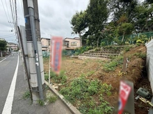 【東京都/杉並区上井草】杉並区上井草2丁目　新築戸建て　3号棟　全3棟 現地（建築前）：全2区画　画面右側土地　建築予定地