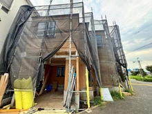 【東京都/西東京市北町】西東京市北町三丁目　新築戸建　1号棟 建築中の外観：全3区画・左側