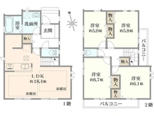 【東京都/練馬区南大泉】練馬区南大泉二丁目　新築戸建 間取り図