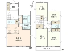【東京都/西東京市南町】西東京市南町2丁目　新築戸建　A号棟/全2号棟 間取り図