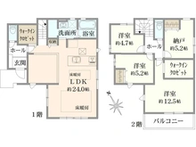 【東京都/西東京市南町】西東京市南町2丁目　新築戸建　2号棟 間取り図