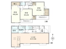 【東京都/西東京市新町】西東京市新町3丁目　新築戸建　A号棟 間取り図