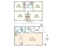 【東京都/西東京市新町】西東京市新町3丁目　新築戸建　B号棟 間取り図