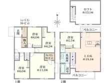 【東京都/練馬区南大泉】練馬区南大泉2丁目　新築戸建　1号棟 間取り図