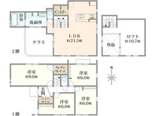 【東京都/練馬区南大泉】練馬区南大泉2丁目　新築戸建　2号棟 間取り図
