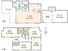【東京都/練馬区南大泉】練馬区南大泉2丁目　新築戸建　4号棟 間取り図