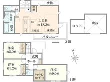 【東京都/調布市染地】調布市染地1丁目　新築戸建 間取り図