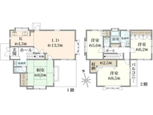 【東京都/立川市若葉町】立川市若葉町2丁目　中古戸建 間取り図