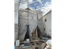 【東京都/府中市紅葉丘】府中市紅葉丘　新築戸建て 建築中の外観