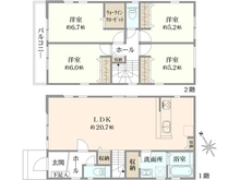 【東京都/府中市紅葉丘】府中市紅葉丘　新築戸建て 間取り図