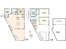 【東京都/調布市布田】調布市布田5丁目　中古戸建 間取り図
